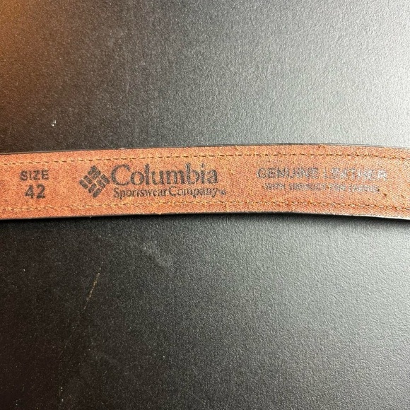 Columbia Baja Belt – Leather Canvas Aztec Southwest – Sz 42 - Picture 4 of 11